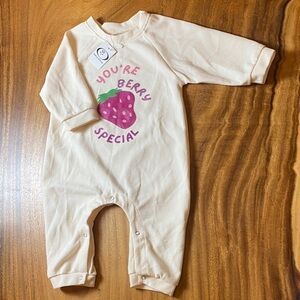 Baby Cream new onesie with Strawberry Print